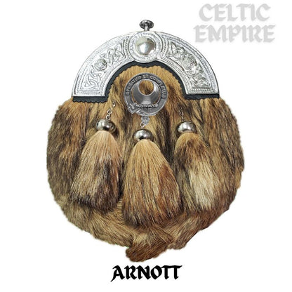 Arnott Scottish family Clan Crest Badge Dress Fur Sporran