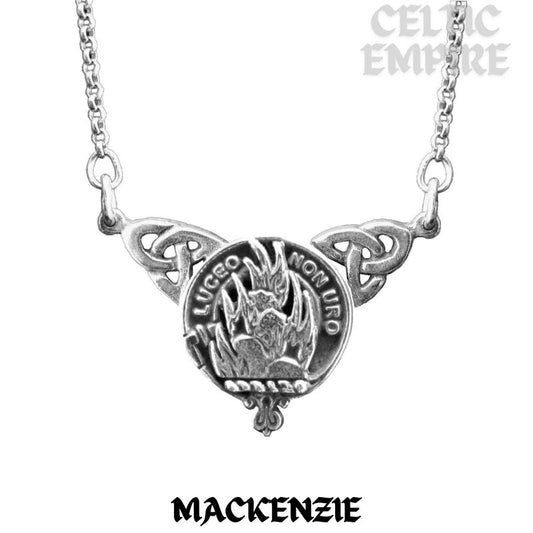 MacKenzie Family Clan Crest Double Drop Pendant