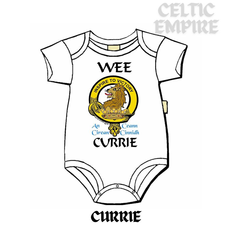 Currie Scottish Family Clan Crest Baby Jumper