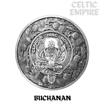 Buchanan Family Clan Badge Scottish Plaid Brooch