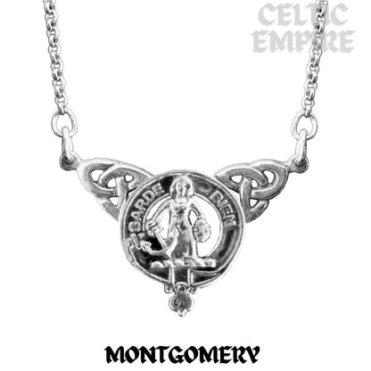Montgomery Family Clan Crest Double Drop Pendant