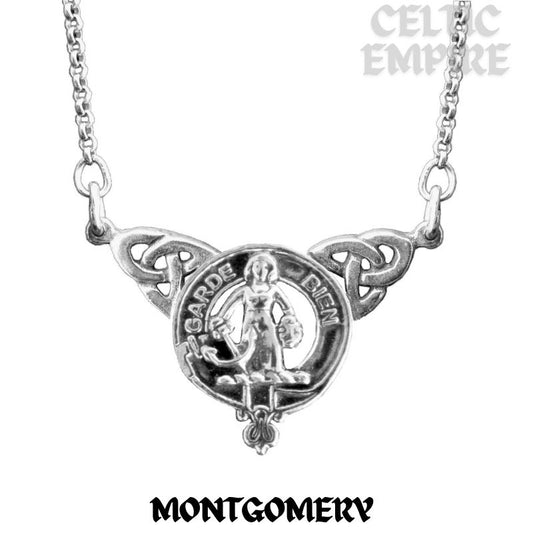 Montgomery Family Clan Crest Double Drop Pendant