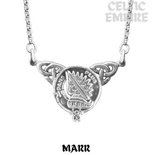 Marr Family Clan Crest Double Drop Pendant