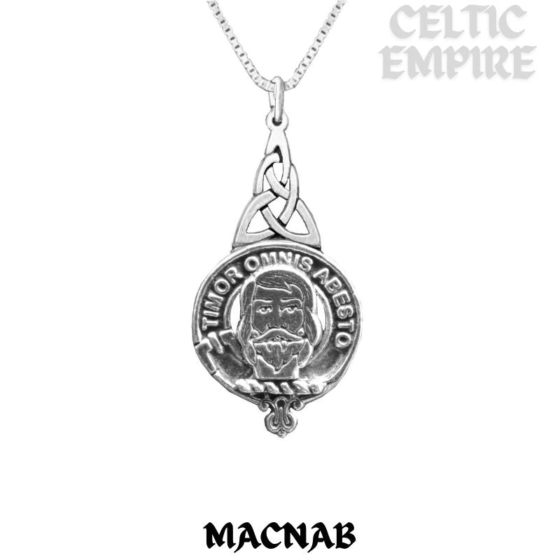 MacNab Family Clan Crest Interlace Drop Pendant
