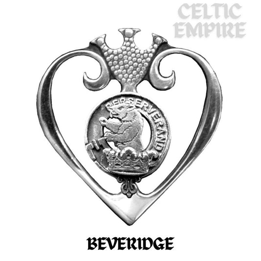 Beveridge Family Clan Crest Luckenbooth Brooch or Pendant