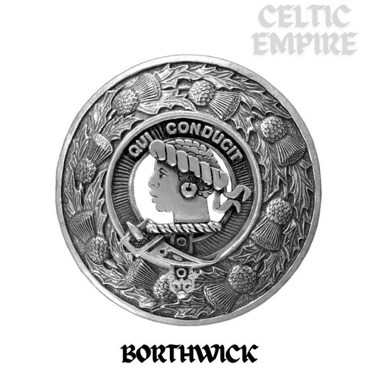 Borthwick Family Clan Badge Scottish Plaid Brooch