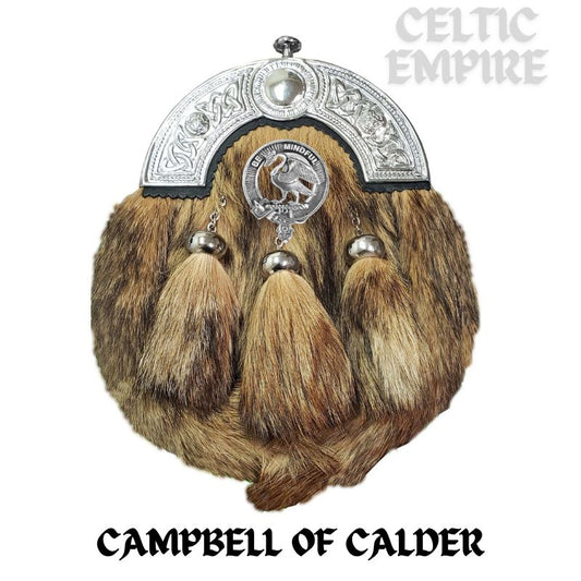 Campbell Calder Scottish Family Clan Crest Badge Dress Fur Sporran