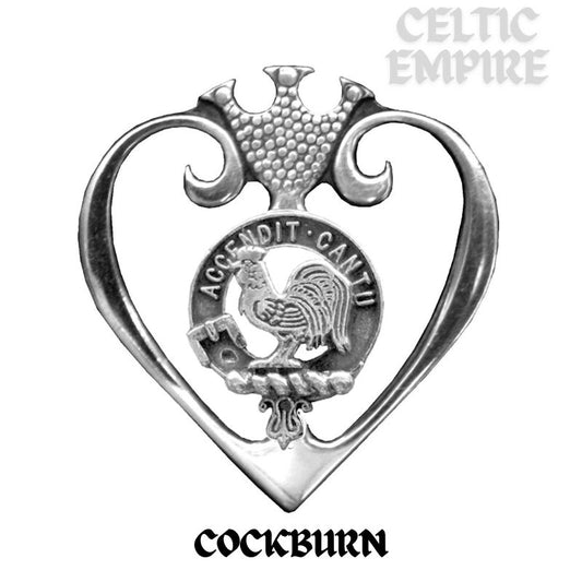 Cockburn Family Clan Crest Luckenbooth Brooch or Pendant