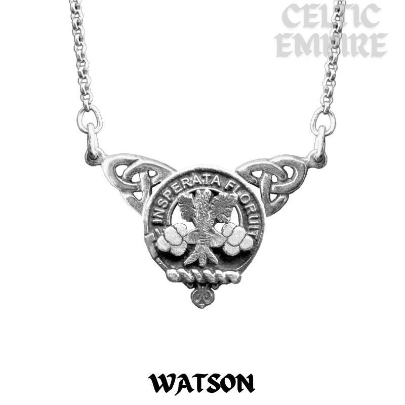 Watson Family Clan Crest Double Drop Pendant