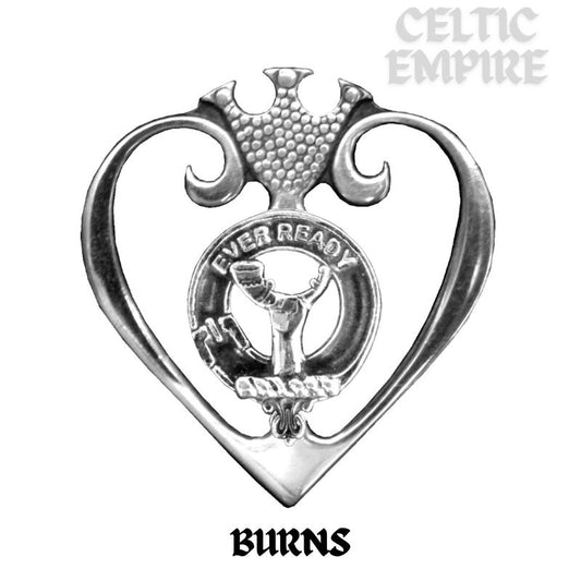 Burns Family Clan Crest Luckenbooth Brooch or Pendant