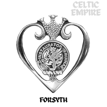 Forsyth Family Clan Crest Luckenbooth Brooch or Pendant