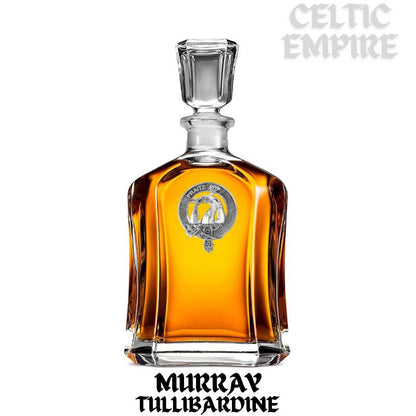 Murray (Tullibardine) Family Clan Crest Badge Whiskey Decanter
