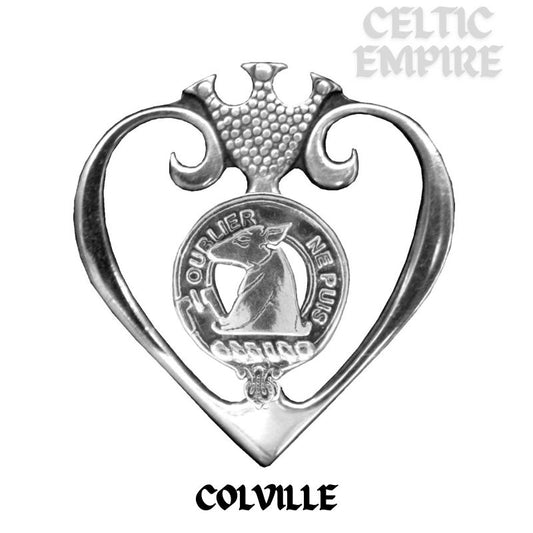 Colville Family Clan Crest Luckenbooth Brooch or Pendant