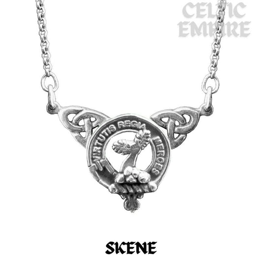 Skene Family Clan Crest Double Drop Pendant