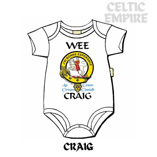 Craig Scottish Family Clan Crest Baby Jumper