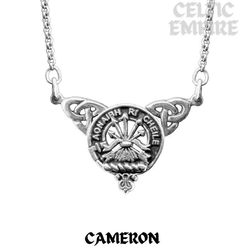 Cameron Family Clan Crest Double Drop Pendant