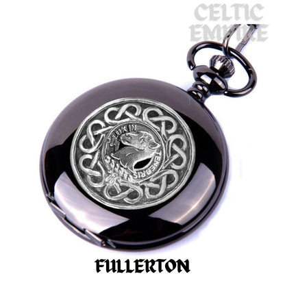 Fullerton Scottish Family Clan Crest Pocket Watch