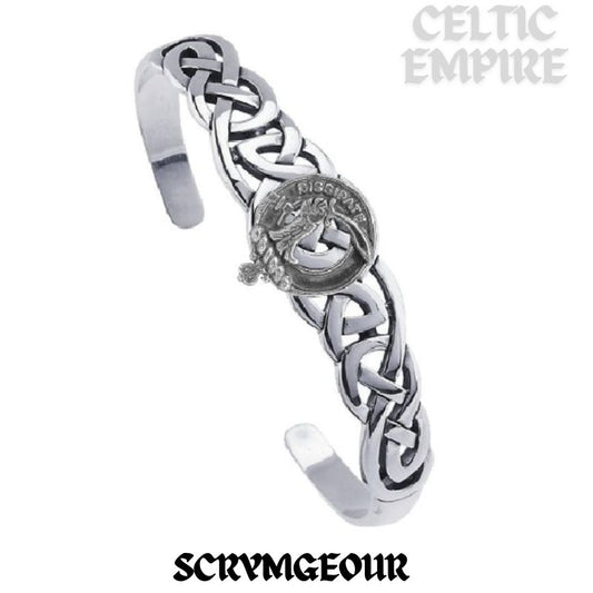 Scrymgeour Family Clan Crest Celtic Cuff Bracelet