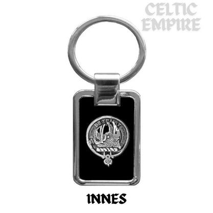 Innes Family Clan Black Stainless Key Ring