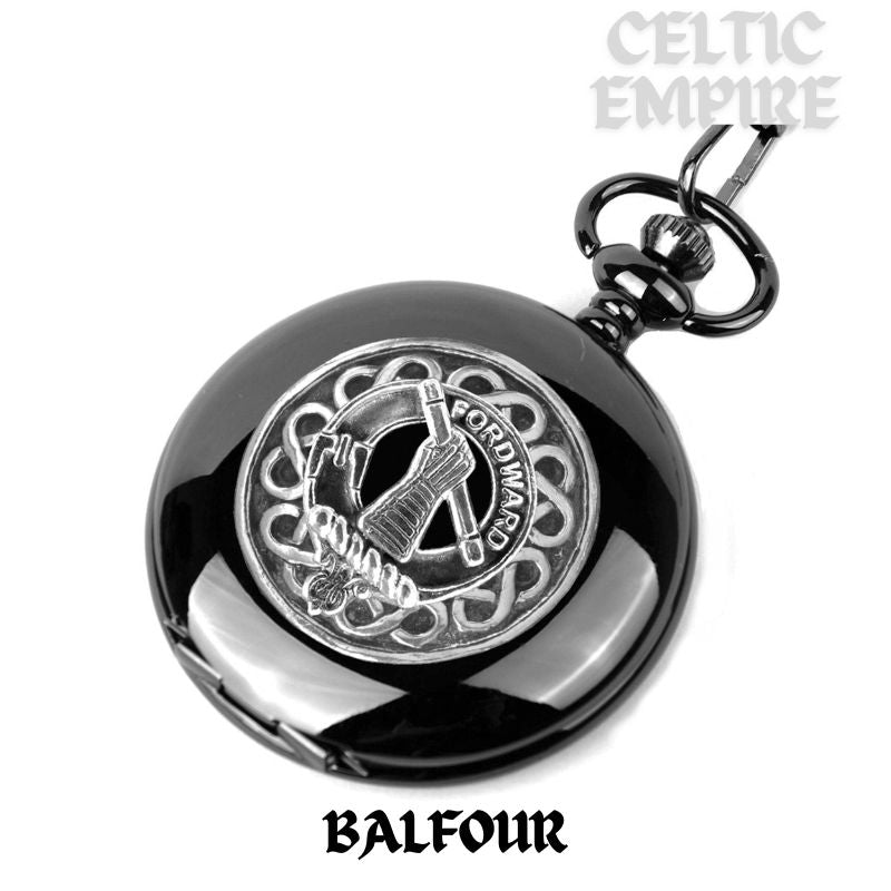 Balfour Scottish Family Clan Crest Pocket Watch