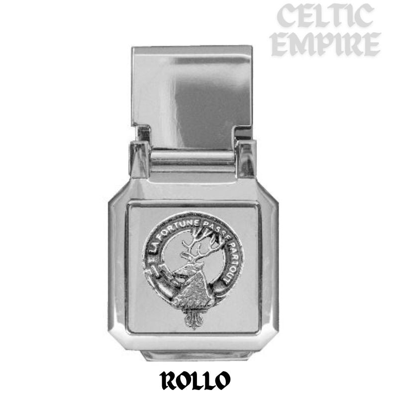 Rollo Scottish Family Clan Crest Money Clip