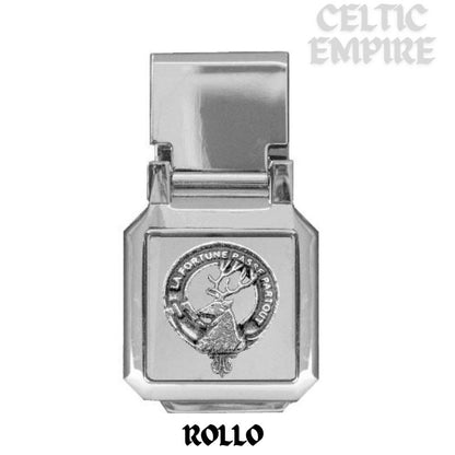 Rollo Scottish Family Clan Crest Money Clip