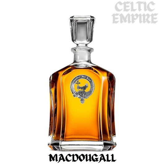 MacDougall Family Clan Crest Badge Whiskey Decanter