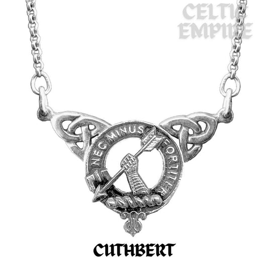 Cuthbert Family Clan Crest Double Drop Pendant