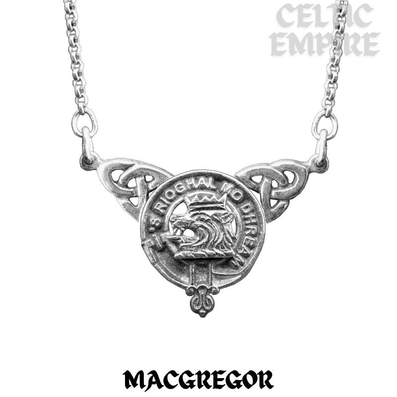 MacGregor Family Clan Crest Double Drop Pendant