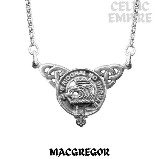 MacGregor Family Clan Crest Double Drop Pendant