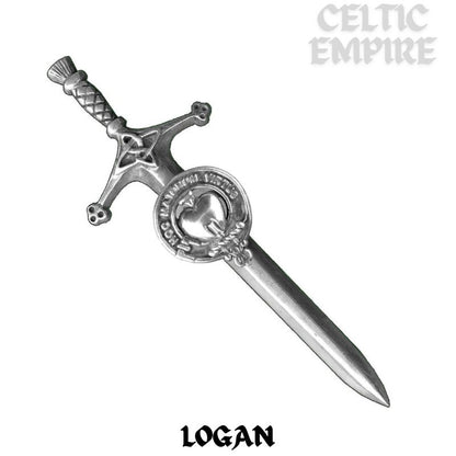 Logan Family Clan Crest Kilt Pin, Scottish Pin