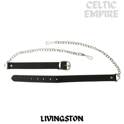Livingston Scottish Family Clan Badge Sporran, Leather