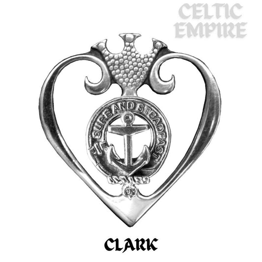 Clark(E) Family Clan Crest Luckenbooth Brooch or Pendant