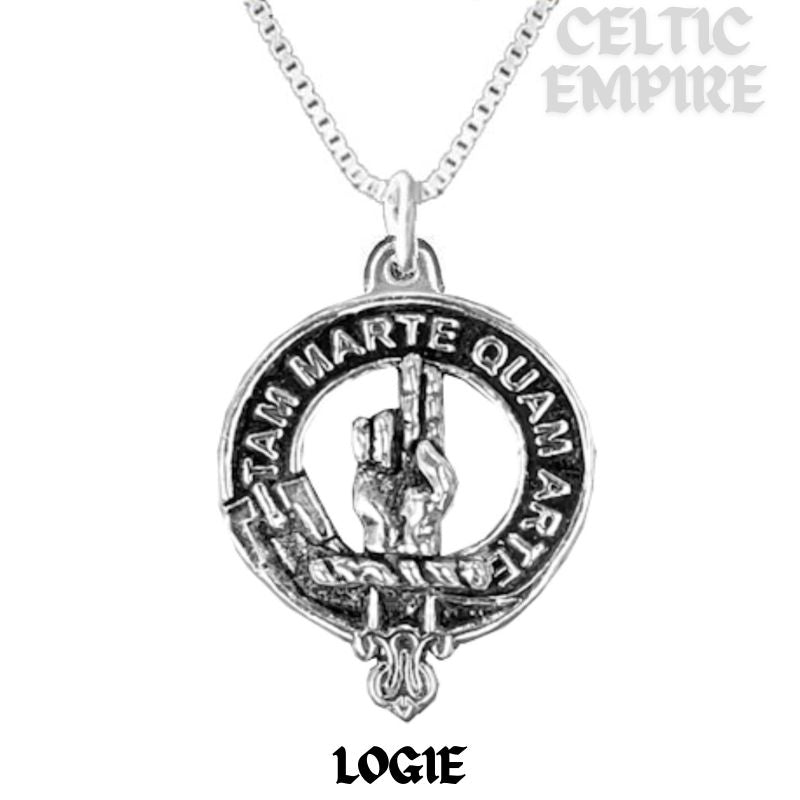 Logie Family Clan Crest Scottish Pendant