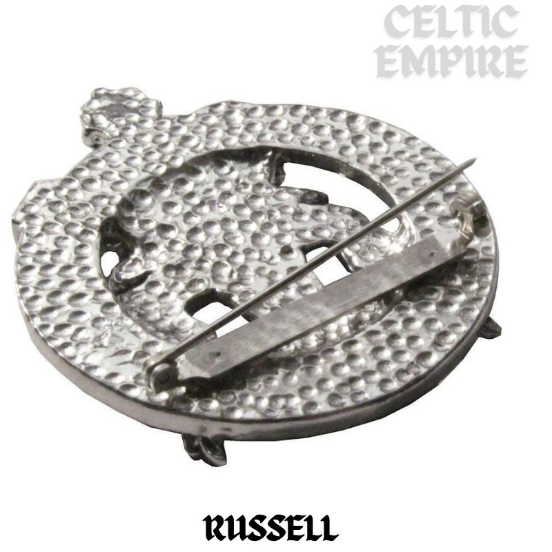 Russell (Goat) Family Clan Crest Scottish Cap Badge
