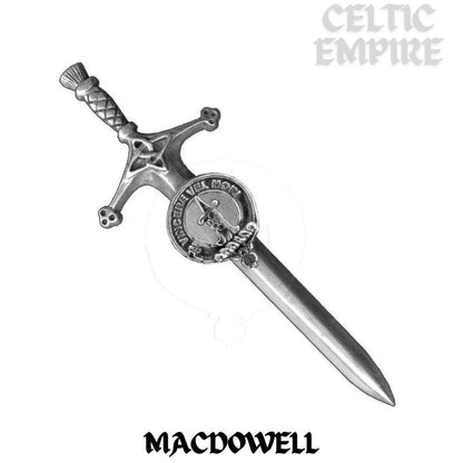 MacDowall Family Clan Crest Kilt Pin, Scottish Pin