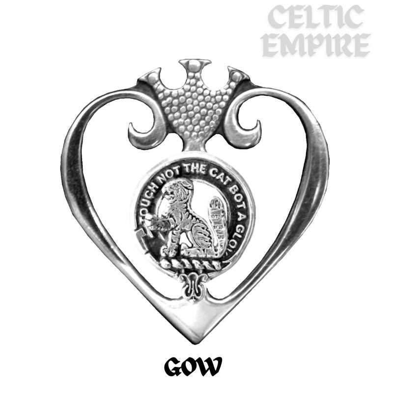 Gow Family Clan Crest Luckenbooth Brooch or Pendant