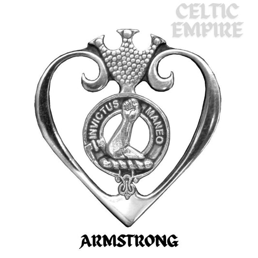 Armstrong Family Clan Crest Luckenbooth Brooch or Pendant