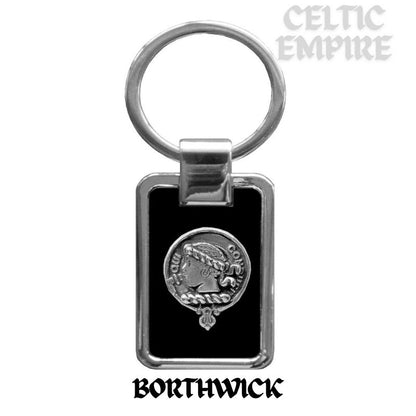 Borthwick Family Clan Black Stainless Key Ring