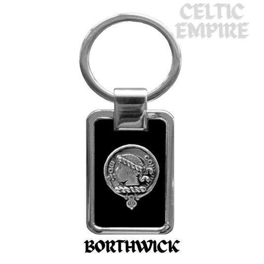 Borthwick Family Clan Black Stainless Key Ring