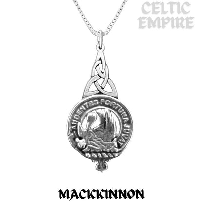MacKinnon Family Clan Crest Interlace Drop Pendant