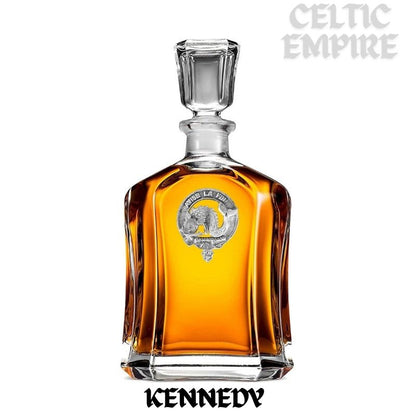 Kennedy Family Clan Crest Badge Whiskey Decanter