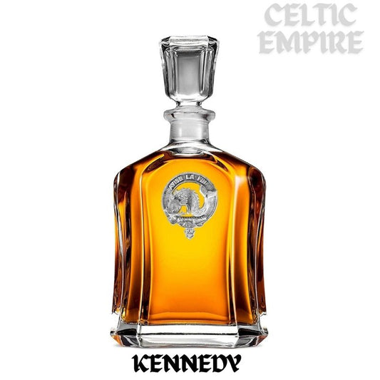 Kennedy Family Clan Crest Badge Whiskey Decanter