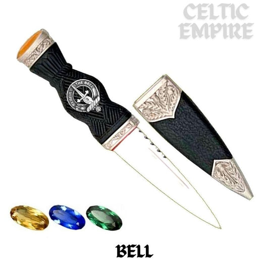 Bell Family Clan Crest Sgian Dubh, Scottish Knife