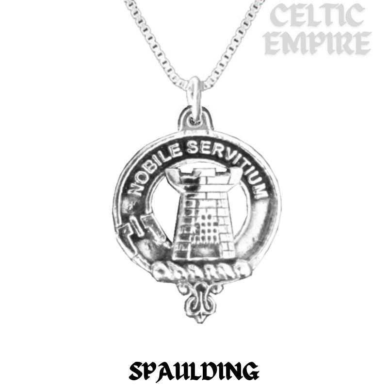 Spaulding Family Clan Crest Scottish Pendant