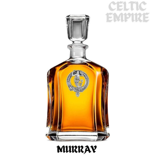 Murray (Mermaid) Family Clan Crest Badge Whiskey Decanter
