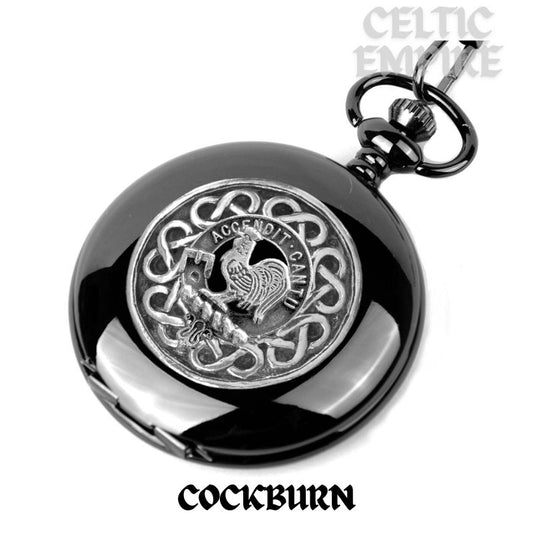 Cockburn Scottish Family Clan Crest Pocket Watch