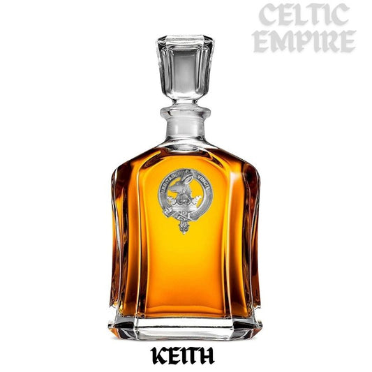 Keith Family Clan Crest Badge Whiskey Decanter