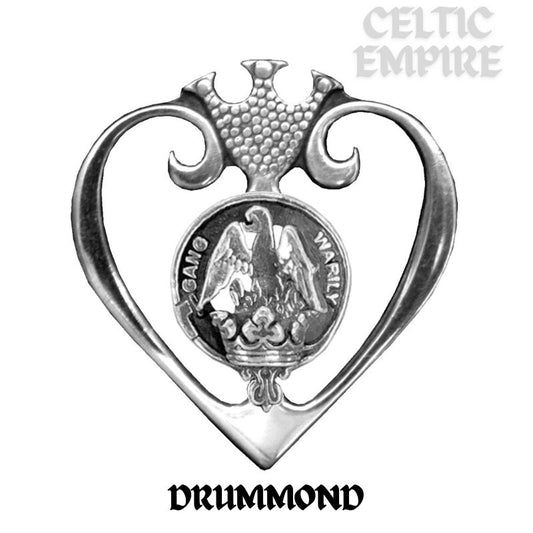 Drummond Family Clan Crest Luckenbooth Brooch or Pendant