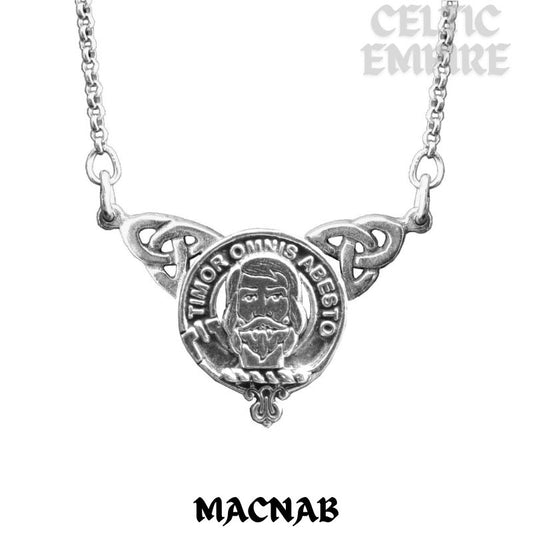 MacNab Family Clan Crest Double Drop Pendant